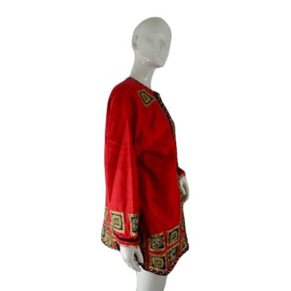 JA Resort Jacket Red, Gold, Black, Green SZ L - Picture 6 of 6